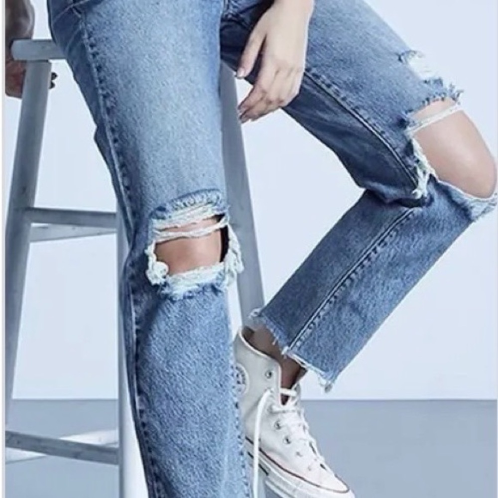 PacSun Brand New- Tear It Up High Rise Straight Leg Jeans- Size 25